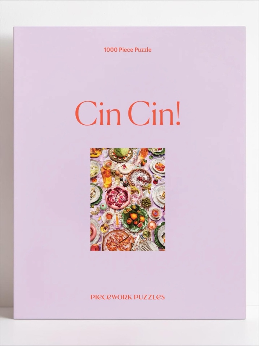 Piecework Puzzles Cin Cin 1000 Piece Dinner Party Food Jigsaw Puzzle NWT/Sealed